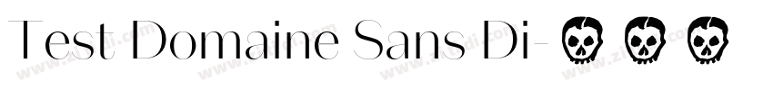 Test Domaine Sans Di字体转换